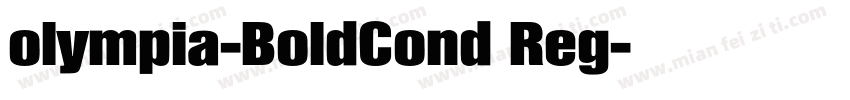 olympia-BoldCond Reg字体转换